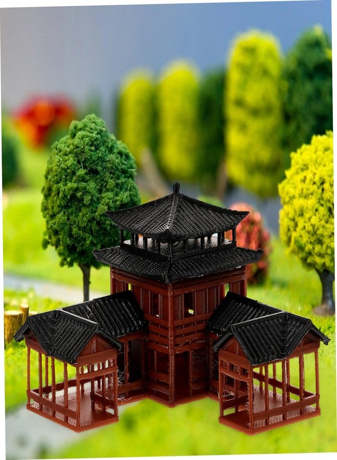 MINAOLULUS Japanese Pagoda Garden Statue Miniature Pavilion Figurine for Bonsai and Terrarium Decor Artisan Crafted Ancient Architecture Model for Courtyards and Study Rooms - Image 4
